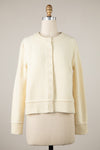 Exposed Seam Button Front Cardigan MORE COLORS
