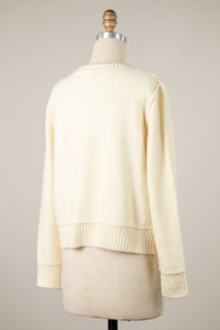 Exposed Seam Button Front Cardigan MORE COLORS