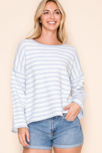 Striped Baby Blue Sweater