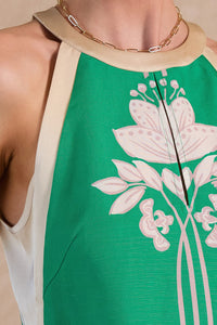 Lila Jade Green Halter Top