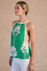 Lila Jade Green Halter Top