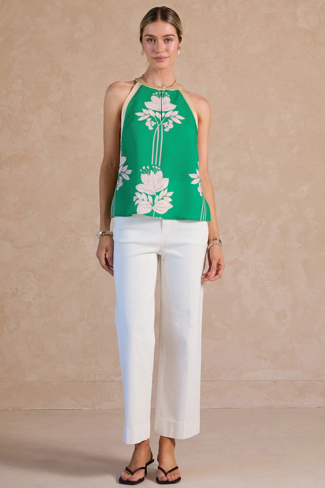 Lila Jade Green Halter Top