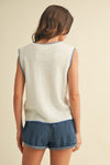 Fish Sleeveless Sweater Tank