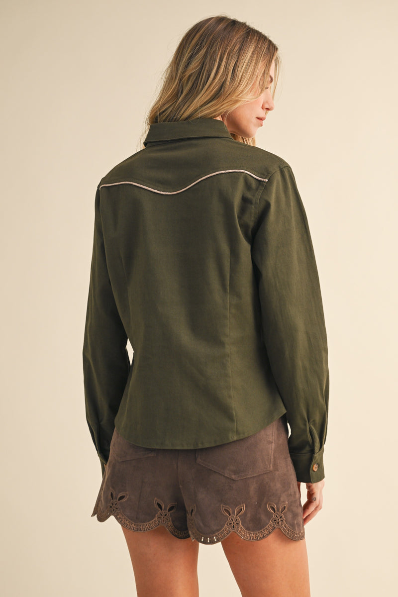 Ranch Life Western Button Down Top
