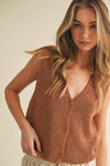 Button Down Sweater Vest
