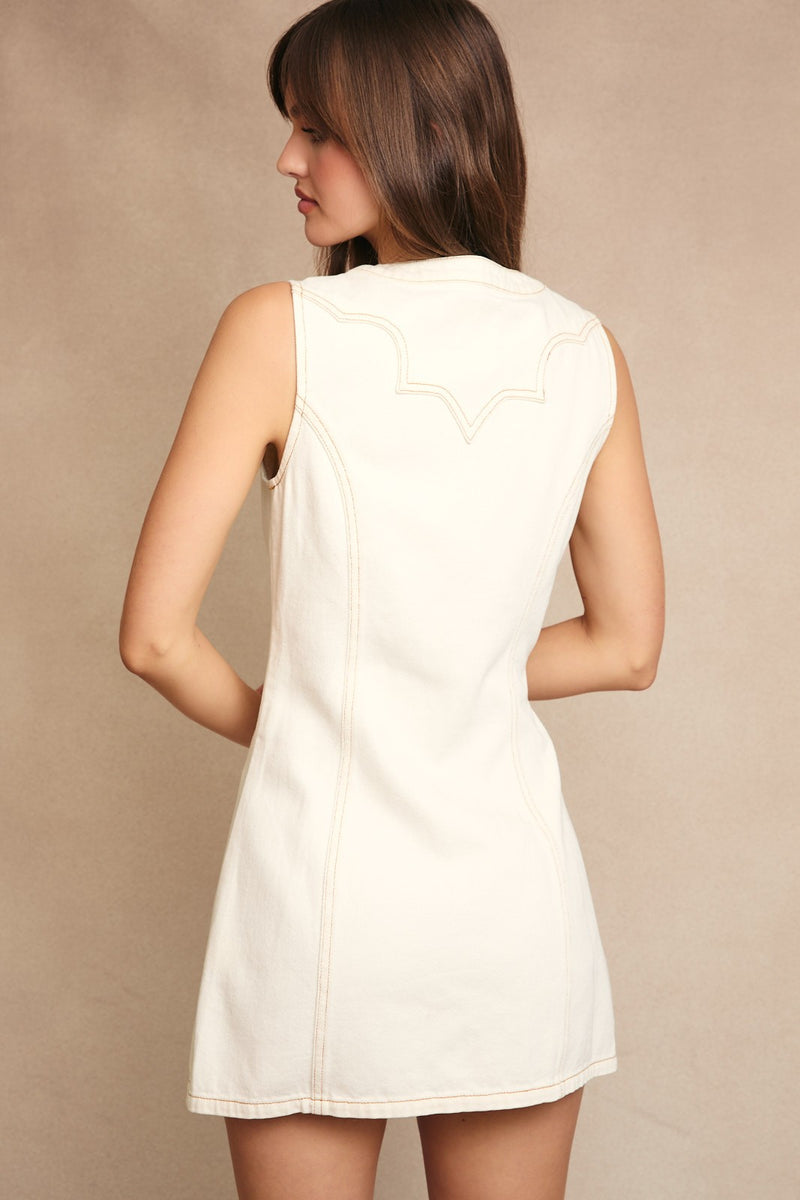 Western Stitch Mini Dress