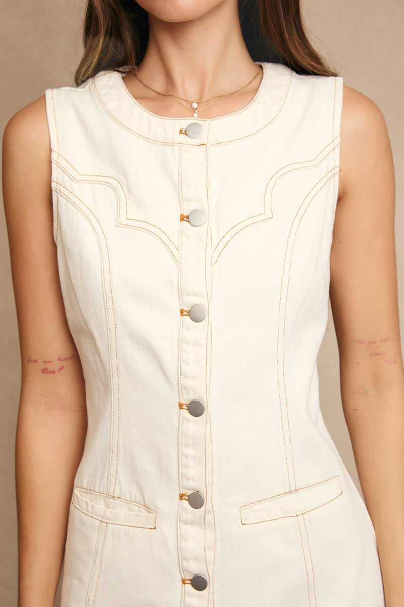 Western Stitch Mini Dress
