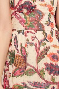 Carnivale Lurex Cot Printed Maxi Dress