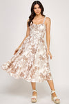 Coco Print Midi Dress