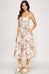 Coco Print Midi Dress