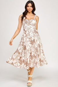 Coco Print Midi Dress