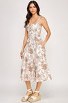 Coco Print Midi Dress