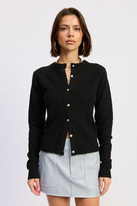 Baby You're a Star Cardigan in Black