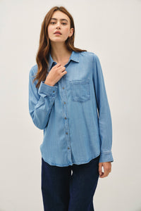Classic Tencel Button Up Top