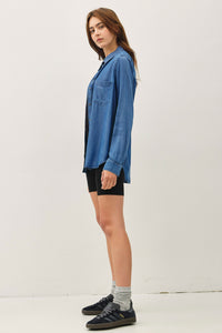 Classic Tencel Button Up Top