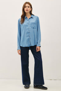 Classic Tencel Button Up Top