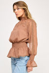 Sweet Chiffon Peplum Top