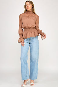Sweet Chiffon Peplum Top