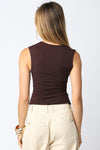 Asymmetrical Chocolate Top