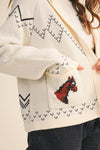 Giddy Up Horse Cardigan Sweater