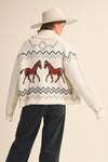 Giddy Up Horse Cardigan Sweater