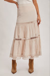 Crochet Midi Skirt Western Bohemian