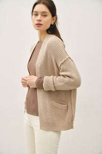 Just Relax Chunky Rib Knit Cardigan