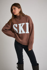 Ski Sweater in Chocolate