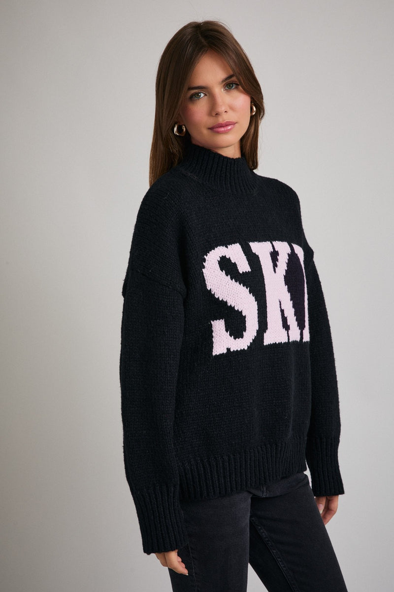 Ski Sweater in Black