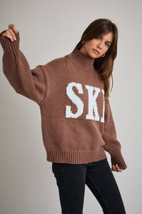 Ski Sweater in Chocolate