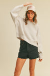 Cropped Long Sleeve Sweatshirt