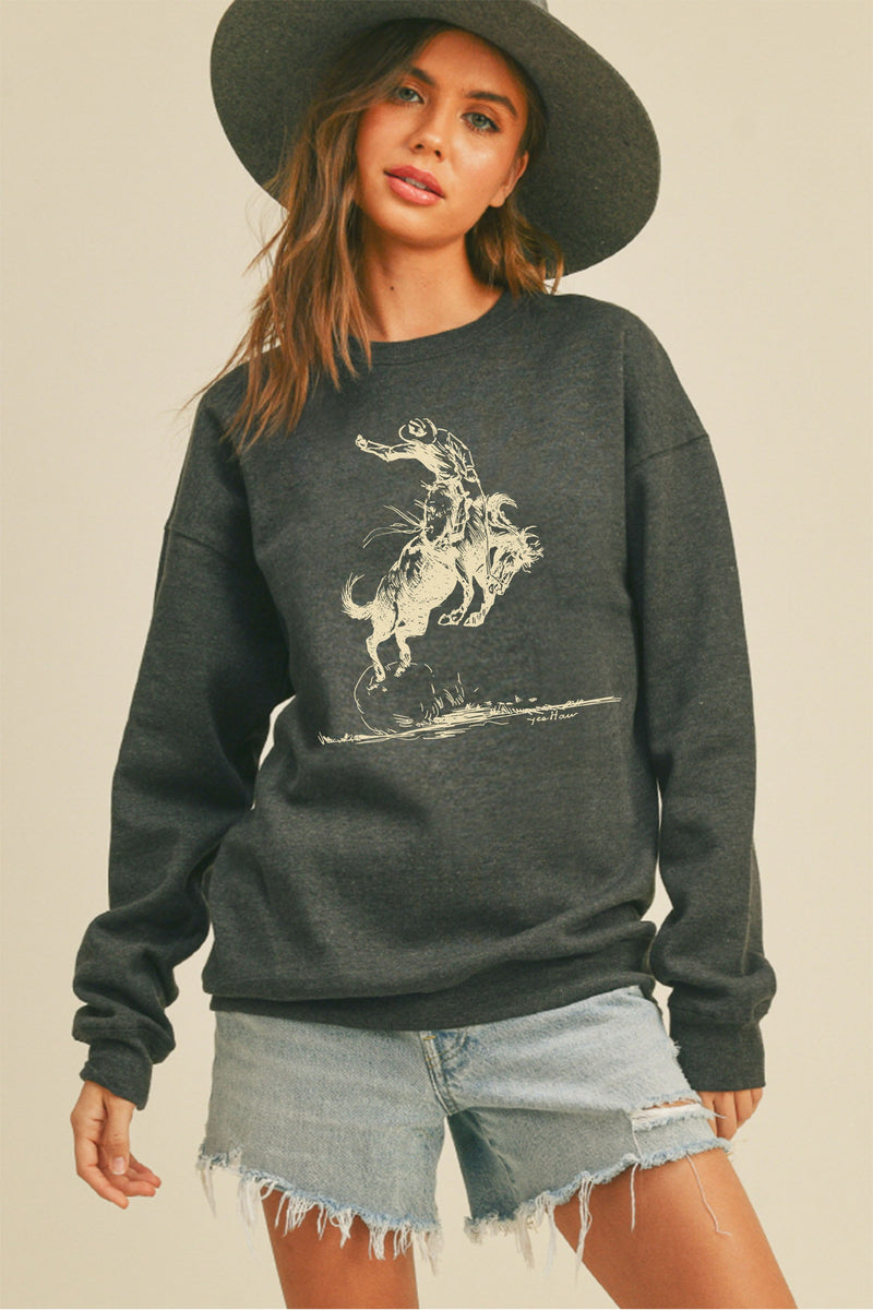 Cowboy Graphic Sweatshirt