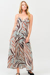 Wild One Printed Open Back Maxi Dress