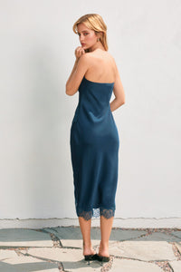 Emerald Lights Strapless Dress