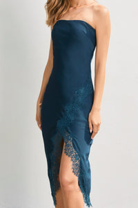 Emerald Lights Strapless Dress