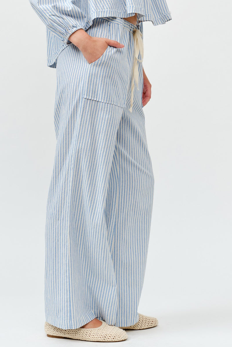 Striped Wide Leg Pants More Colors