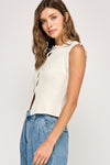 Walk on By Sleeveless Sweater