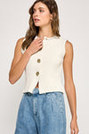 Walk on By Sleeveless Sweater