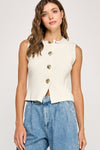 Walk on By Sleeveless Sweater
