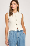 Walk on By Sleeveless Sweater