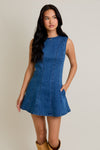 Fit and Flare Denim Dress