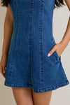 Fit and Flare Denim Dress