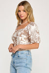 Toile Corset Top In Chocolate