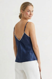 Whipstitch Cami in Navy