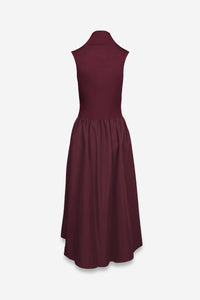 Sleeveless Mock Neck Midi Dress MORE COLORS