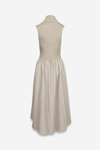 Sleeveless Mock Neck Midi Dress MORE COLORS