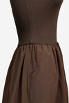 Tube Top Maxi Dress in Chocolate