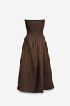 Tube Top Maxi Dress in Chocolate