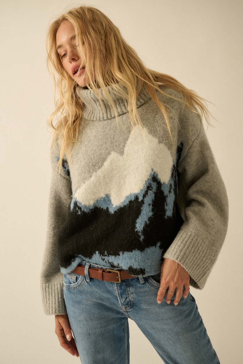 Snow Cap Mountain Sweater