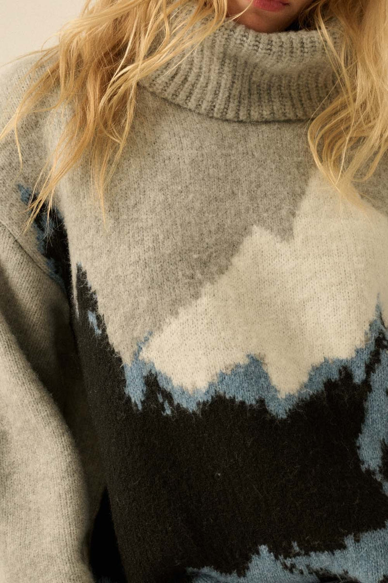 Snow Cap Mountain Sweater